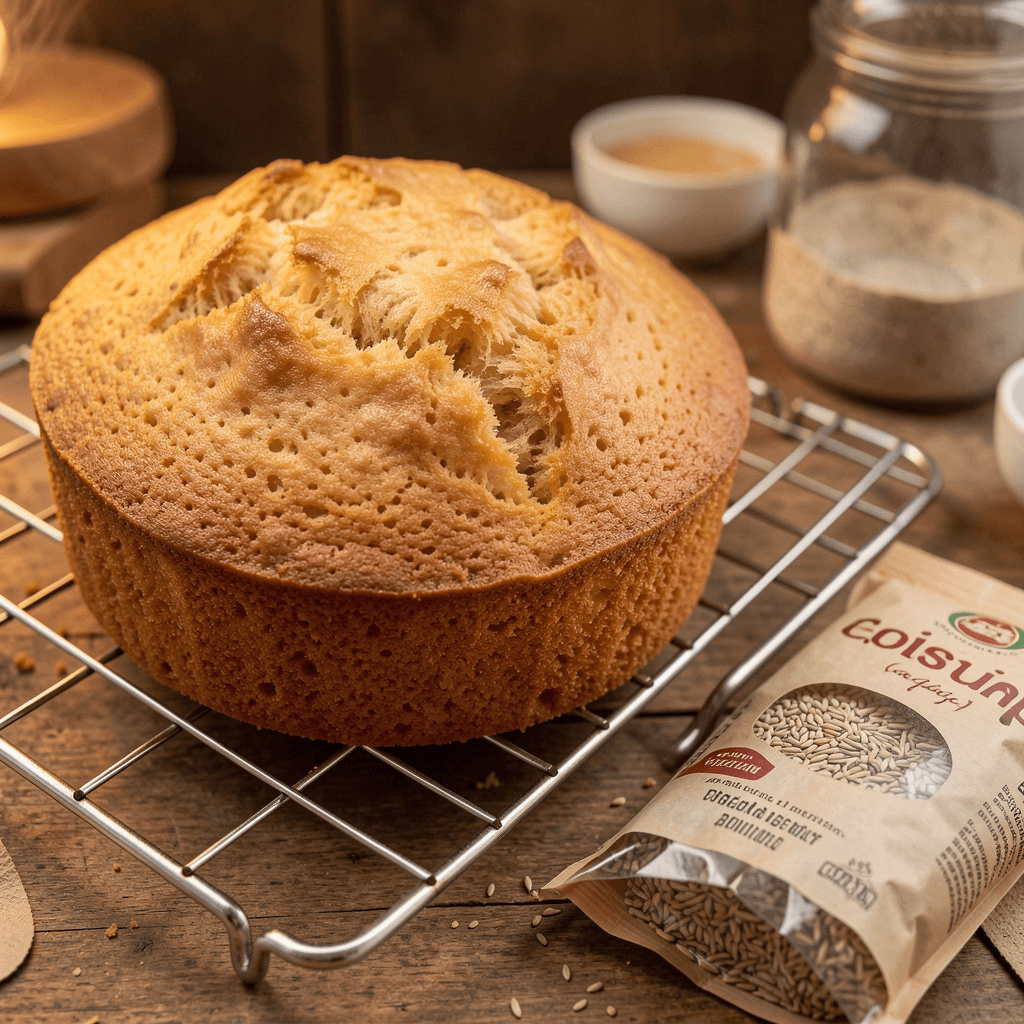 Bizcocho sin gluten con psyllium