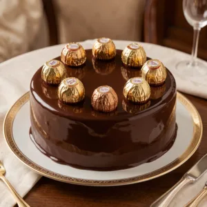 receta de pastel de ferrero rocher en steffis cakes